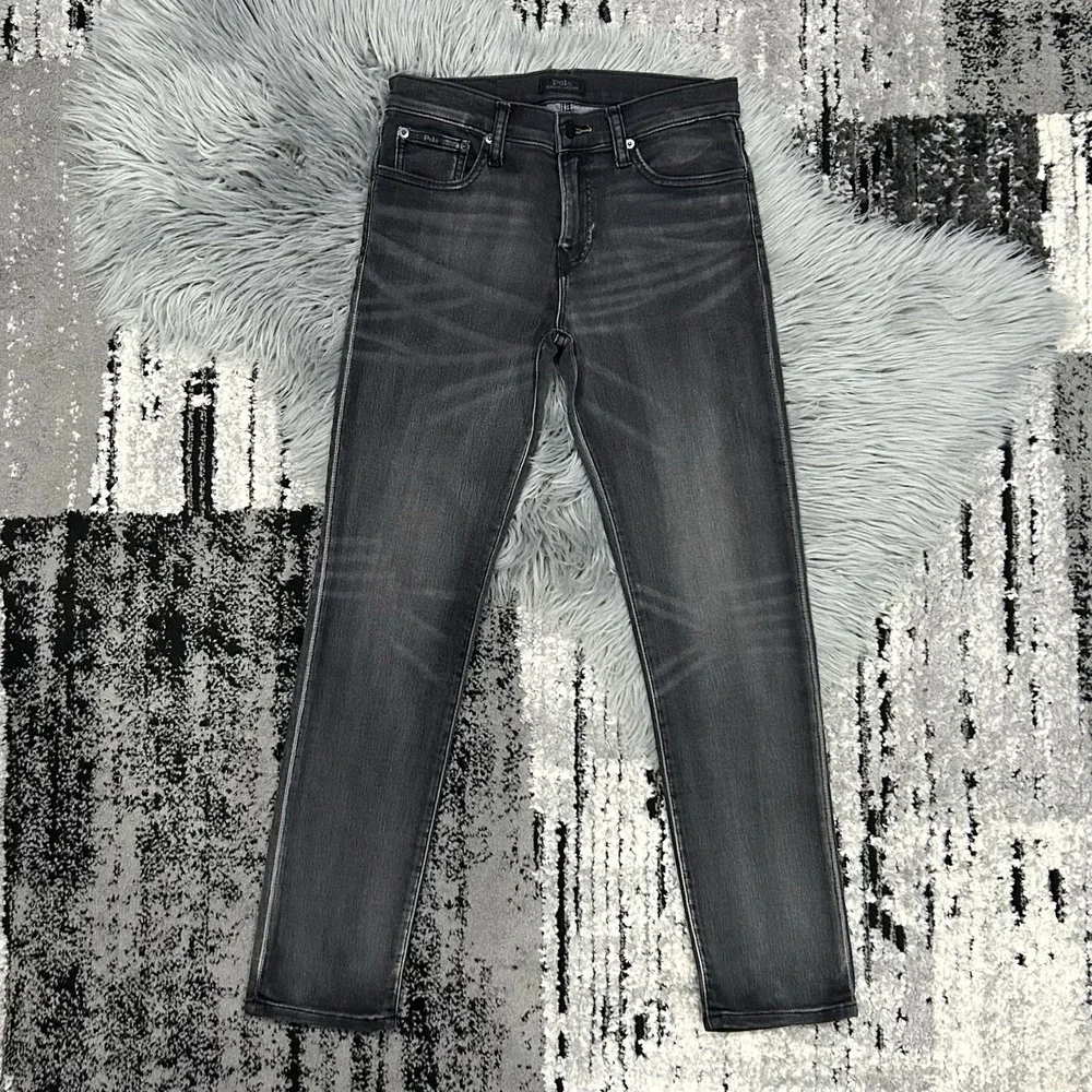 Polo Ralph Lauren Boys Eldridge Skinny Stretch Denim Blue Eldridge Jeans Size 14